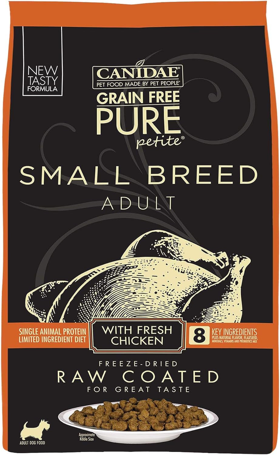 Canidae PURE Petite Limited Ingredient Premium Small Breed Adult Dry Dog Food, Grain Free, Premium Clean Proteins