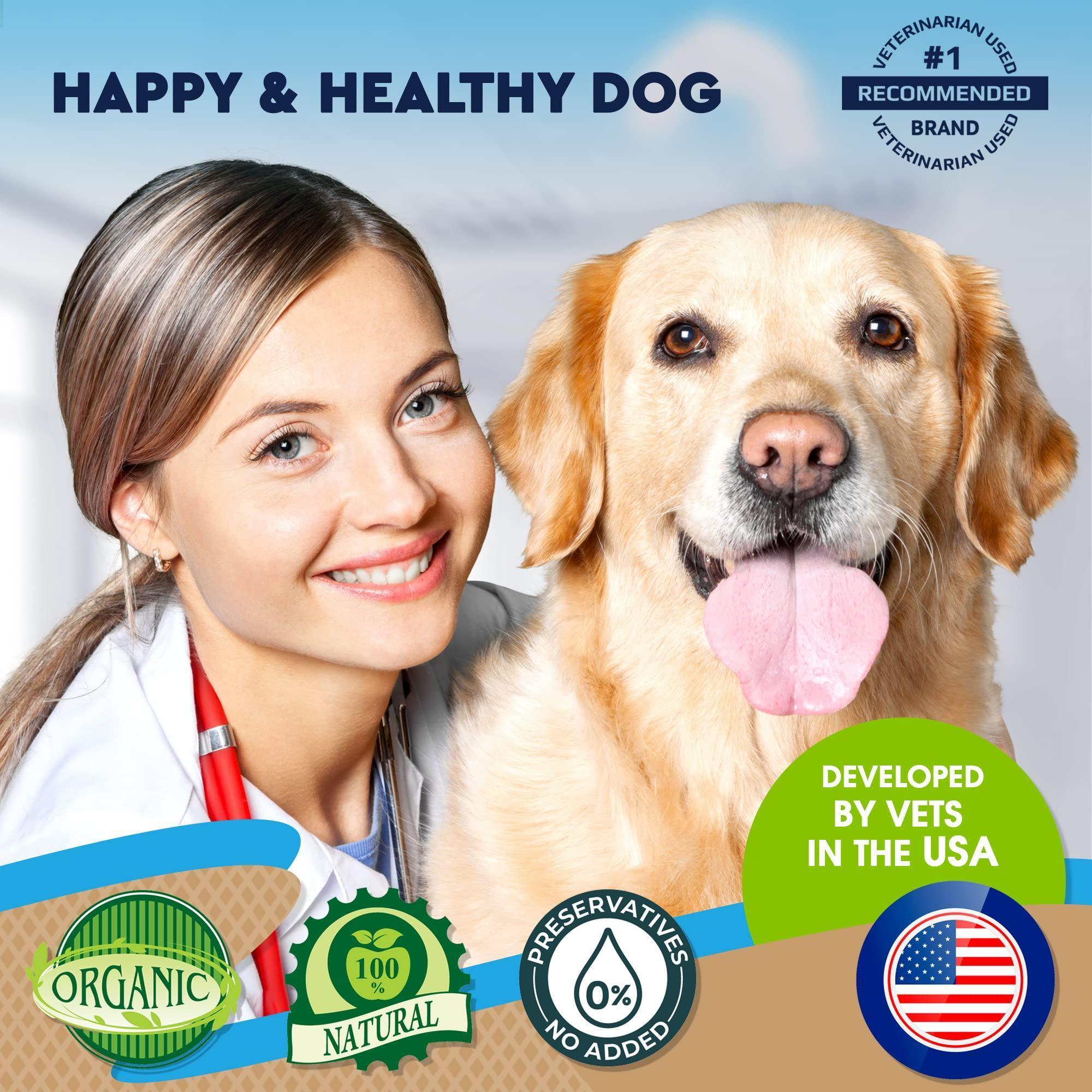 Dogs Natural Worm Treatment with Probiotic Liquid Herbal Medicine Prevention Medication Supplement Drops for Puppies for Daily Use with Pet Food