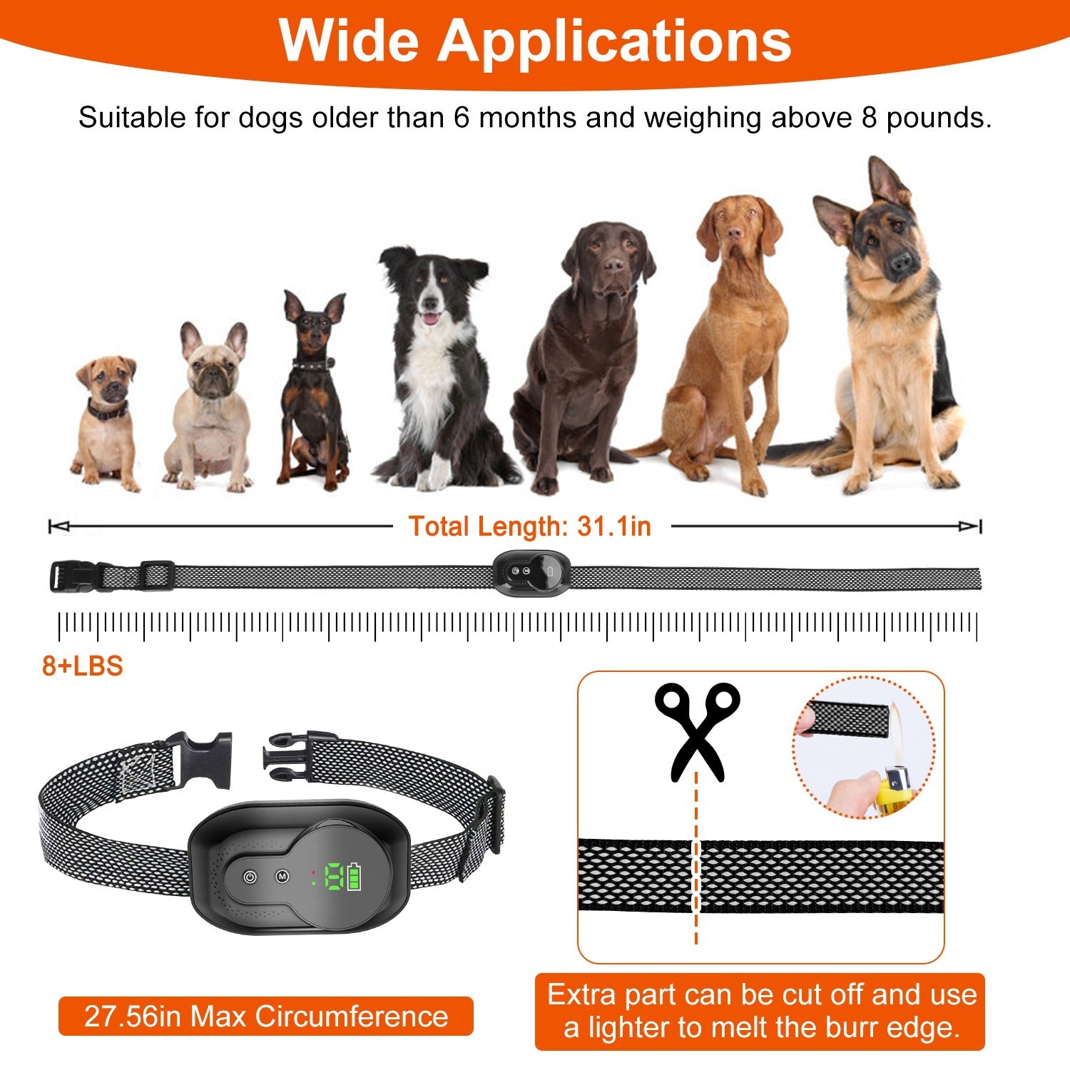 Dog Anti Barking Electric Training Collar