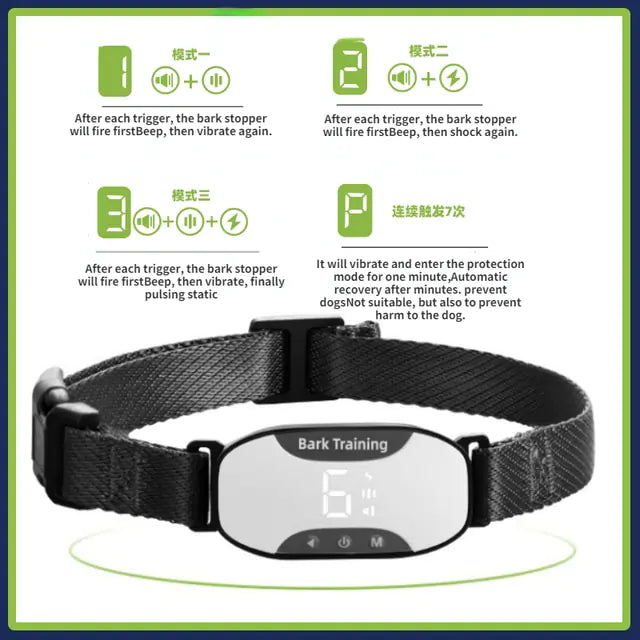 Rechargeable Anti Bark Dog Training Collar