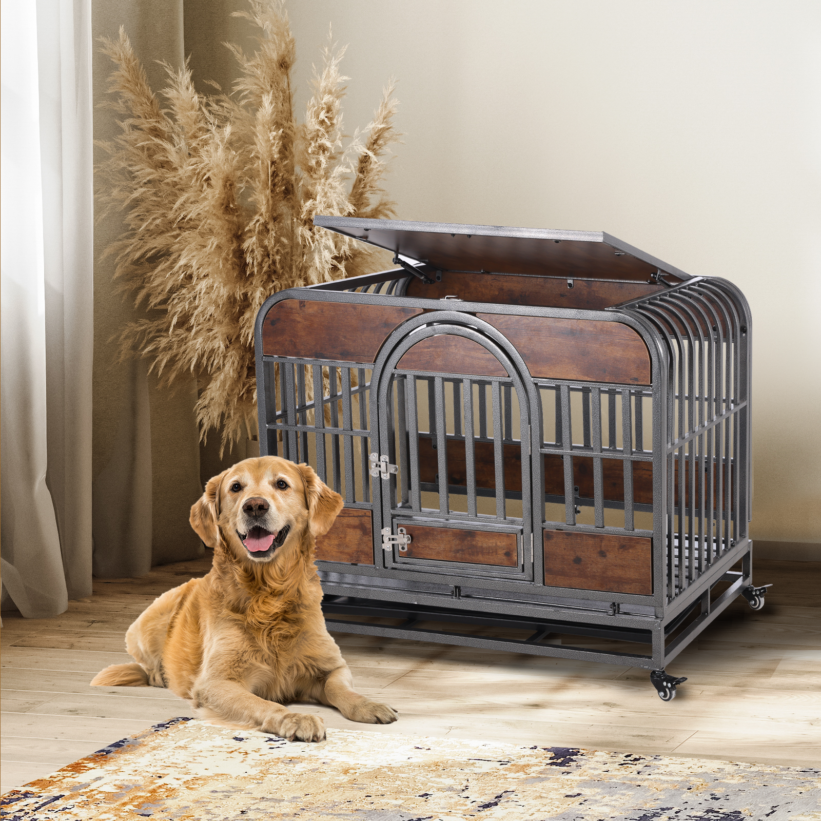 46in Heavy Duty Dog Crate