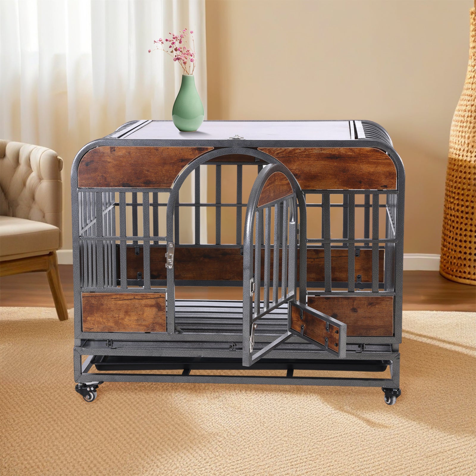 46in Heavy Duty Dog Crate