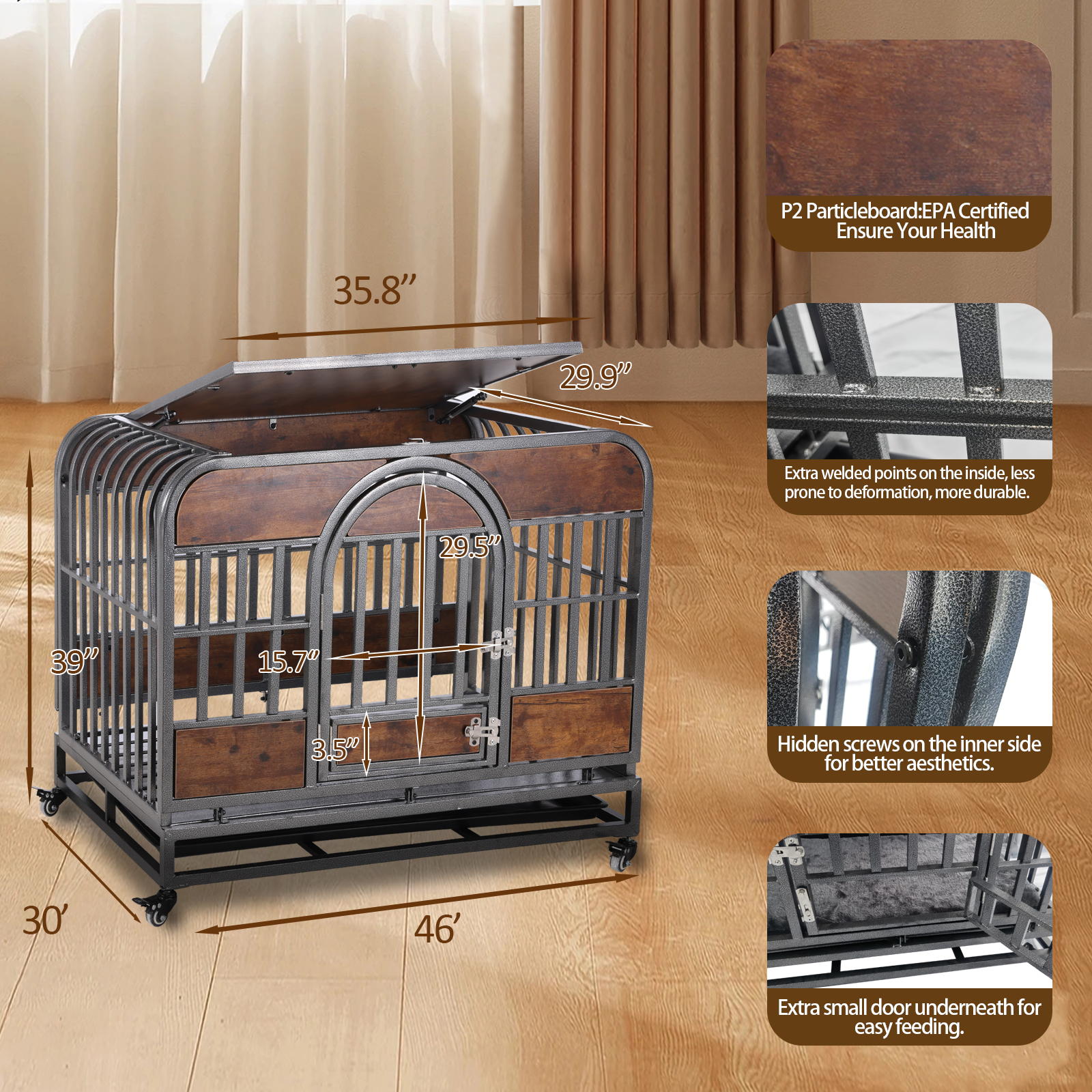 46in Heavy Duty Dog Crate