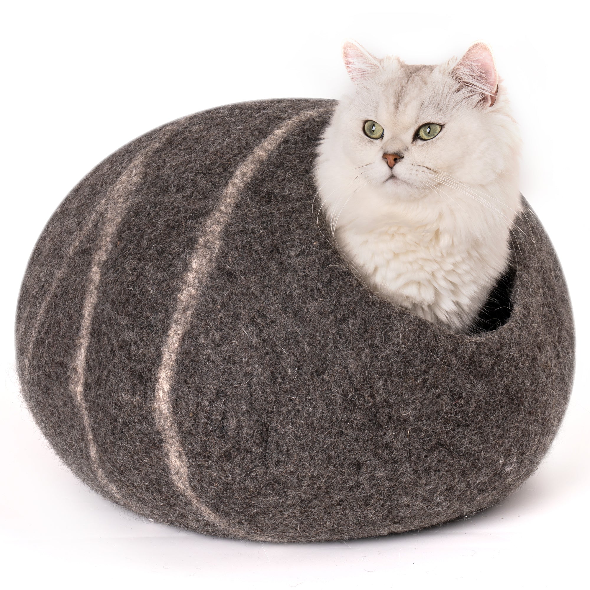 Cat Cave Bed -Handmade Wool Cat Bed