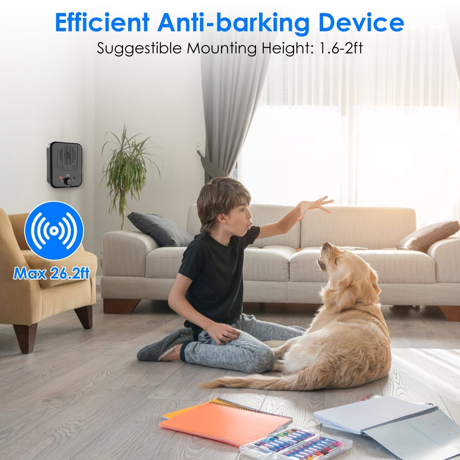 Rechargeable Ultrasonic Dog Anti Bark Device