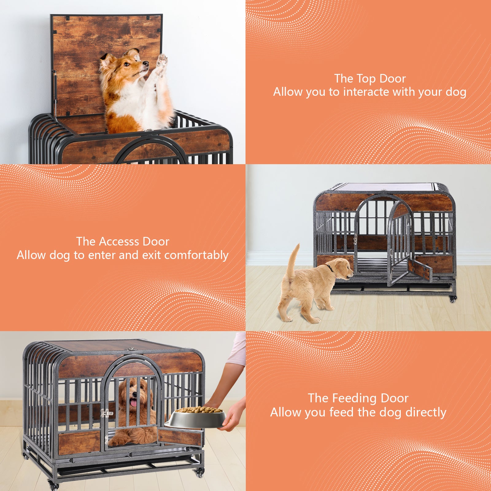 46in Heavy Duty Dog Crate