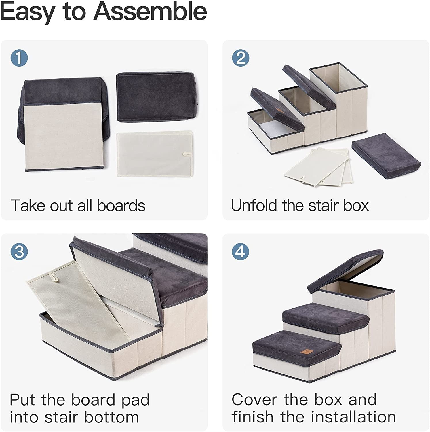 Mewoofun Dog Stairs for Small Dogs