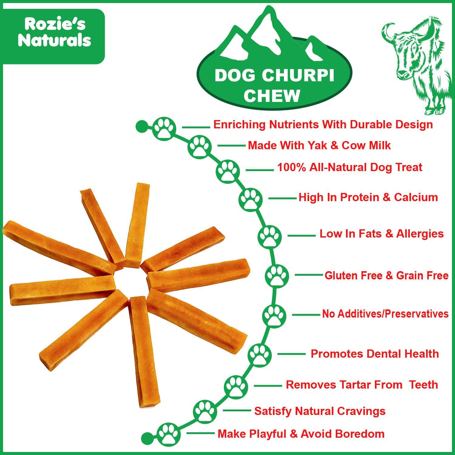 Dog Churpi Chew-100% Natural