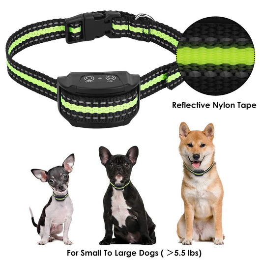 Anti-Bark Dog Collar IP67 Waterproof Beep Shock Rechargeable