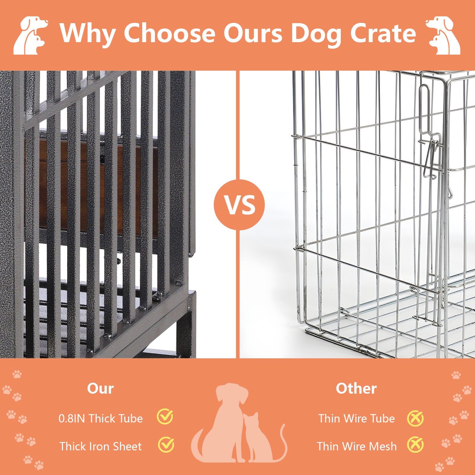 46in Heavy Duty Dog Crate